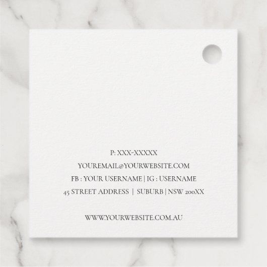 Elegant Glitter Green Pink Aqua Shiny Shimmer Bedankjes Labels (Achterkant)