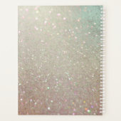 Elegant Glitter Green Pink Aqua Shiny Shimmer Planner