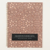 Elegant Glitter Hairdressing Benoeming Luxurous Planner (Voorkant)