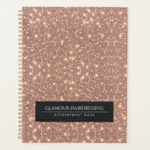 Elegant Glitter Hairdressing Benoeming Luxurous Planner