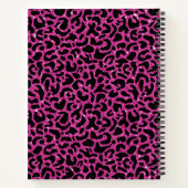 Elegant Glitter Hot Pink Sketchbook-laptop Notitieboek (Achterkant)