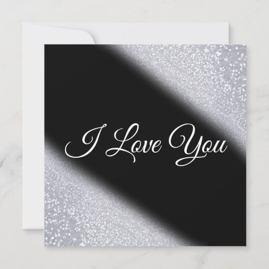 Elegant Glitter Husband Jubileum Kaart (Achterkant)