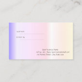 Elegant Glitter Lashes Moderne Referral Kaart (Achterkant)