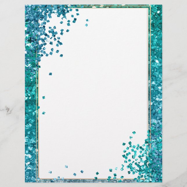 Elegant glitter Letterhead Briefhoofd (Voorkant)