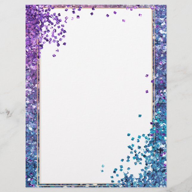 Elegant glitter Letterhead Briefhoofd (Voorkant)