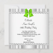 Elegant Glitter Limoen Glamor High Heels White Kaart (Achterkant)