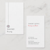 Elegant Glitter Lips Beauty Linen minimalist Visitekaartje (Voorkant / Achterkant)