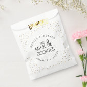 Elegant Glitter Milk en koekjes Wedding Favor Bag Bedankzakje (Gezegeld)