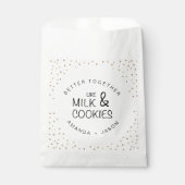 Elegant Glitter Milk en koekjes Wedding Favor Bag Bedankzakje (Voorkant)