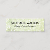 Elegant Glitter Mini Visitekaartje (Voorkant)