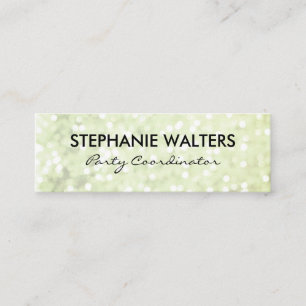 Elegant Glitter Mini Visitekaartje