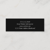 Elegant Glitter Mini Visitekaartje (Achterkant)