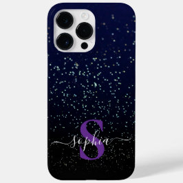 Elegant Glitter monogrammed naam Case-Mate iPhone 14 Pro Max Hoesje