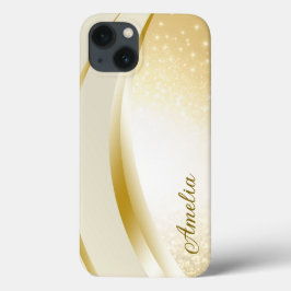 Elegant Glitter monogrammed naam Case-Mate iPhone Case