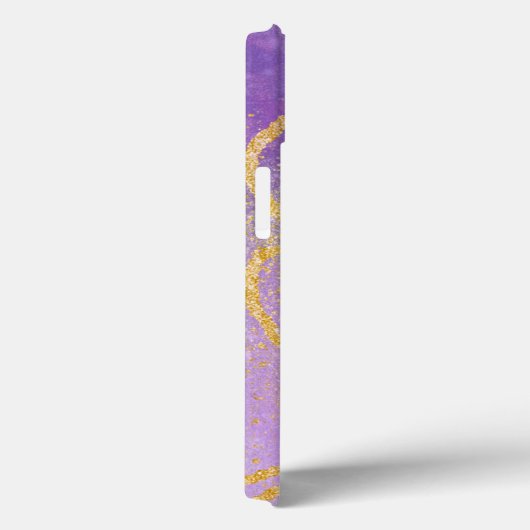 Elegant Glitter monogrammed naam Case-Mate iPhone Case (Achterkant / Rechts)