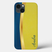 Elegant Glitter monogrammed naam Case-Mate iPhone Case (Achterkant)