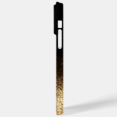 Elegant Glitter monogrammed naam Case-Mate iPhone Case (Achterkant / Links)