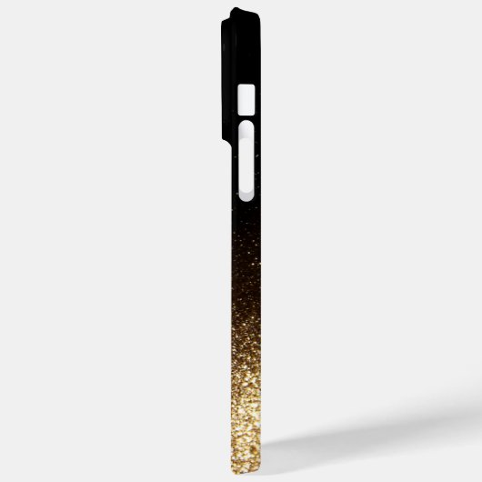 Elegant Glitter monogrammed naam Case-Mate iPhone Case (Achterkant / Links)