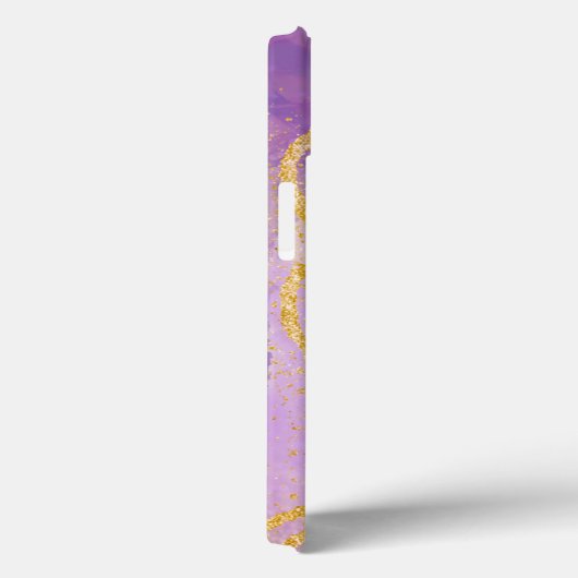 Elegant Glitter monogrammed naam Case-Mate iPhone Case (Achterkant / Rechts)