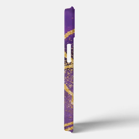 Elegant Glitter monogrammed naam Case-Mate iPhone Case (Achterkant / Rechts)