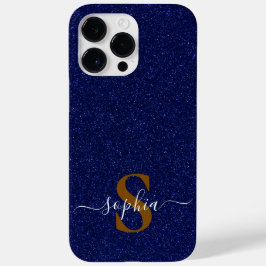 Elegant Glitter monogrammed naam Case-Mate iPhone 14 Pro Max Hoesje