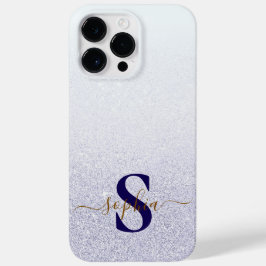 Elegant Glitter monogrammed naam Case-Mate iPhone 14 Pro Max Hoesje