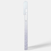 Elegant Glitter monogrammed naam Case-Mate iPhone Case (Achterkant / Links)