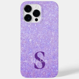 Elegant Glitter monogrammed naam Case-Mate iPhone 14 Pro Max Hoesje