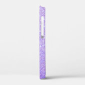 Elegant Glitter monogrammed naam Case-Mate iPhone Case (Achterkant / Links)