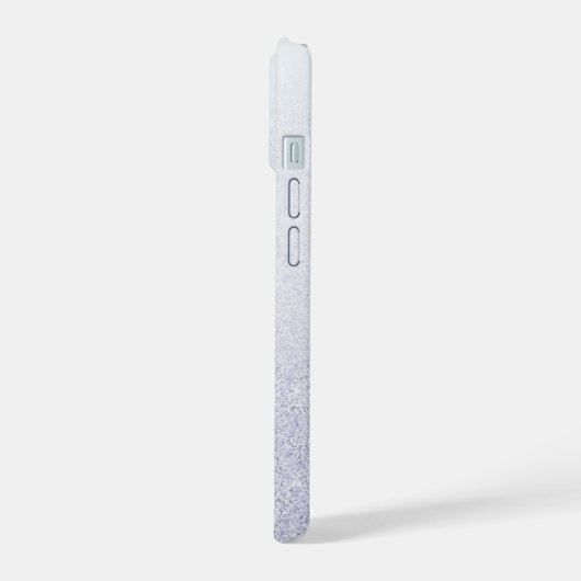 Elegant Glitter monogrammed naam iPhone 15 Case (Linkerkant)