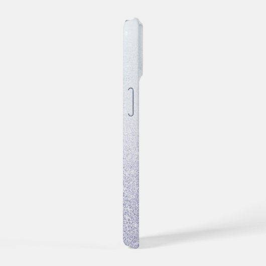 Elegant Glitter monogrammed naam iPhone 15 Case (Rechterkant)