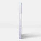 Elegant Glitter monogrammed naam iPhone Hoesje (Rechterkant)