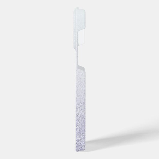 Elegant Glitter monogrammed naam iPhone Hoesje (Linkerkant)