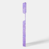 Elegant Glitter monogrammed naam iPhone Hoesje (Rechterkant)