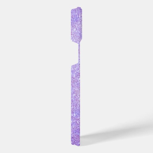 Elegant Glitter monogrammed naam iPhone Hoesje (Rechterkant)