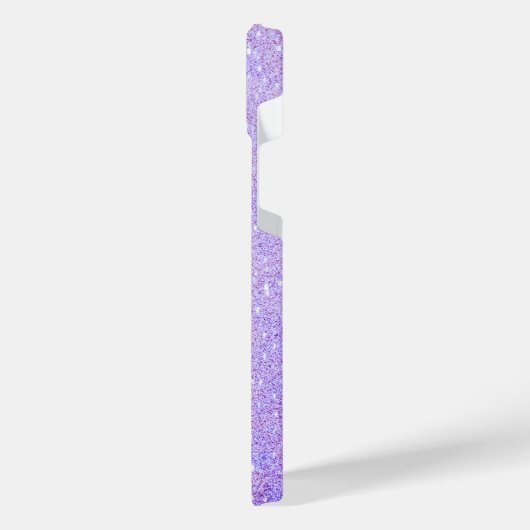 Elegant Glitter monogrammed naam iPhone Hoesje (Linkerkant)