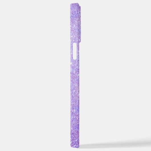 Elegant Glitter monogrammed naam iPhone Hoesje (Rechterkant)