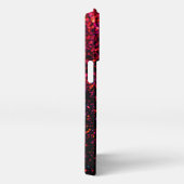 Elegant Glitter monogrammed naam iPhone Hoesje (Rechterkant)