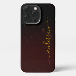 Elegant Glitter monogrammed naam iPhone 13 Pro Hoesje