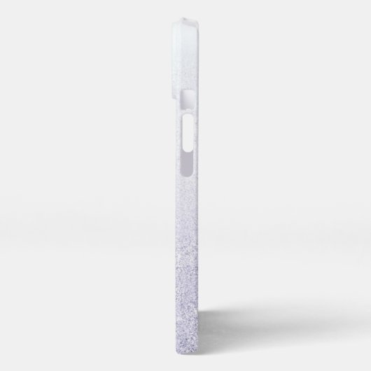 Elegant Glitter monogrammed naam iPhone Hoesje (Linkerkant)