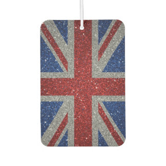 Elegant glitter Patriotic U.K. flag Luchtverfrisser