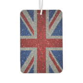 Elegant glitter Patriotic U.K. flag Luchtverfrisser (Achterkant)