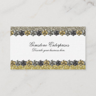 Elegant Glitter Rhinestones Visitekaartje