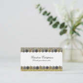 Elegant Glitter Rhinestones Visitekaartje (Staand voorkant)