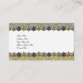 Elegant Glitter Rhinestones Visitekaartje (Achterkant)