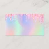 Elegant Glitter rijdt goed voor huwelijk Informatiekaartje (Achterkant)