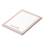 Elegant Glitter Roos Gold Notitieblok (Linkerzijde)