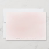 Elegant glitter roos goudroze jurk behalve datum save the date (Achterkant)