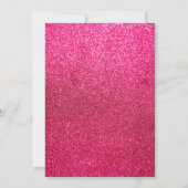 Elegant Glitter Roze Sweet Sixteen 16 Verjaardag Kaart (Achterkant)