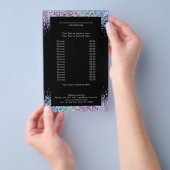 Elegant Glitter Salon aan beide zijden Flyer (Hand)